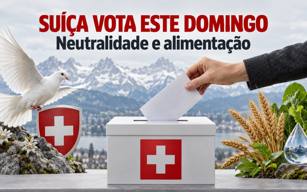 Suíça vota este domingo sobre neutralidade e alimentação