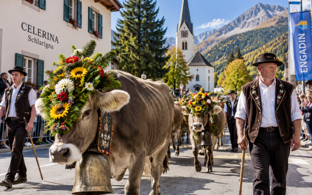 Celerina celebra hoje a tradicional descida do gado dos Alpes