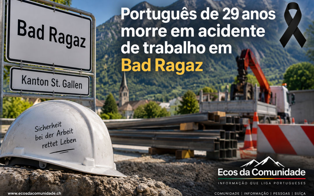 Português de 29 anos residente nos Grisões morre em acidente de trabalho em Bad Ragaz