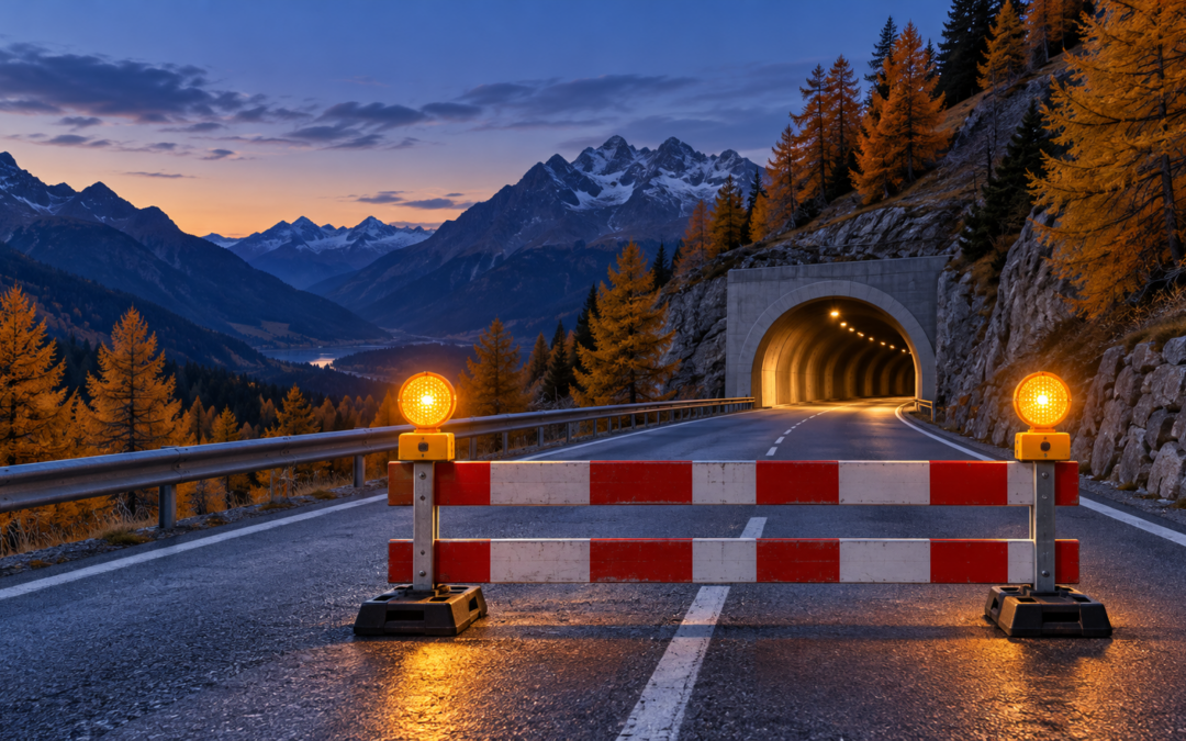 Zernez: obras vão obrigar a cortes noturnos na estrada do Forno e no túnel de Livigno