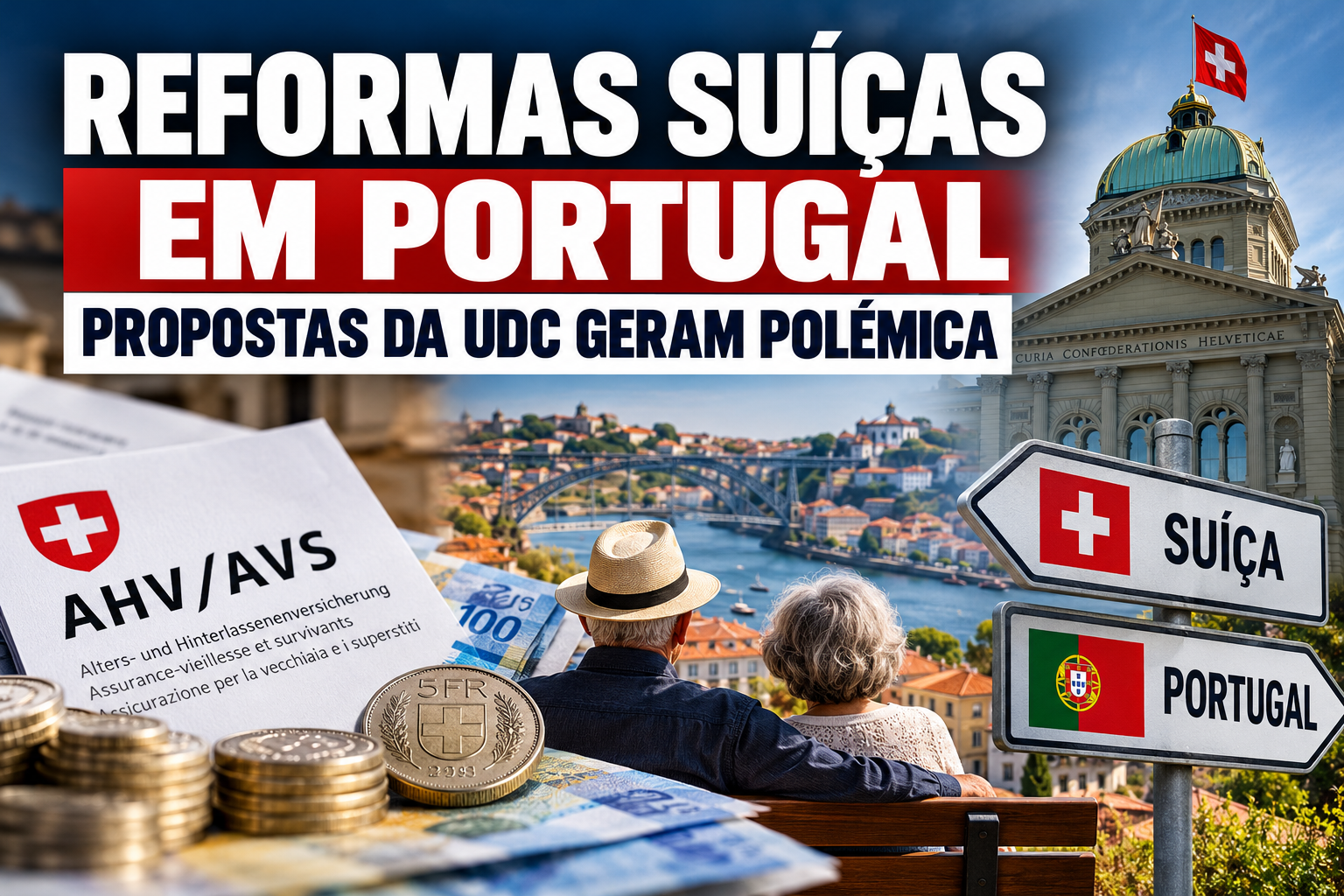 Reformas suíças em Portugal podem estar em risco? Propostas da UDC geram polémica